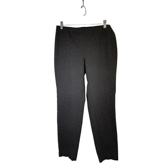 J. Jill Ponte Slim Leg Pant Size Medium Charcoal Gray - Picture 1 of 6